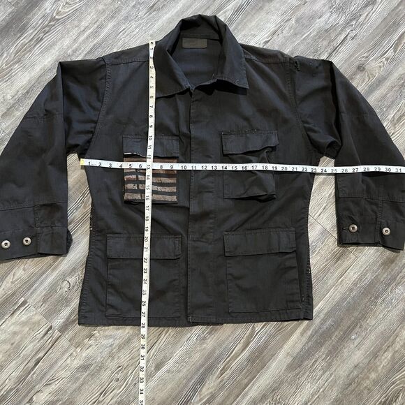 Vintage Military Utility Field Jacket Black L - Picture 5 of 7